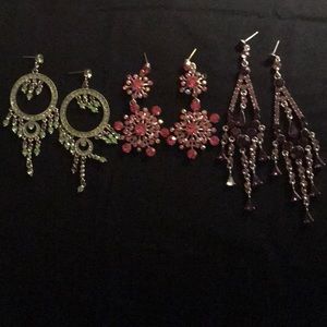 Earrings: Set of Three